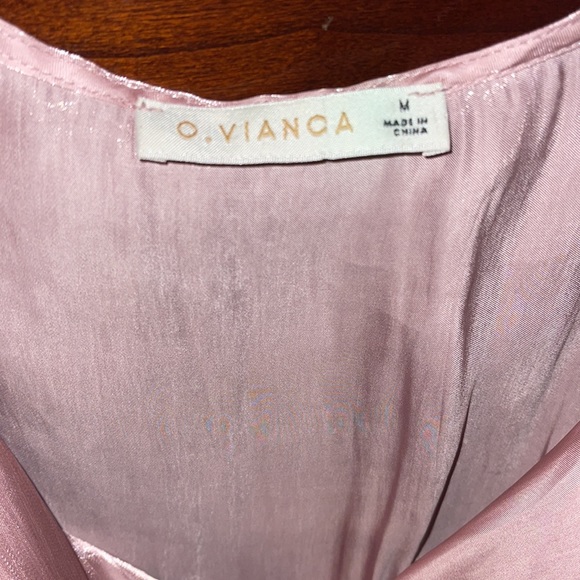 Pink tie in the front crop top - Picture 3 of 3